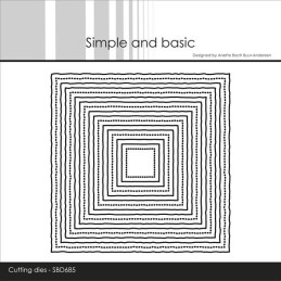 Simple And Basic - 10 x 10 Squares Old Paper Edges - SBD685