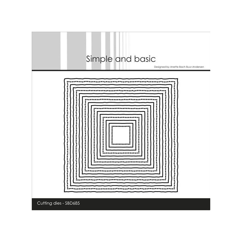 Simple And Basic - 10 x 10 Squares Old Paper Edges - SBD685