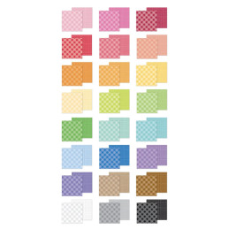 Doodlebug Design - Papirblok 6x8 - Gingham-Linen Rainbow