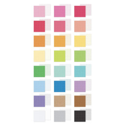 Doodlebug Design - Papirblok 6x8 - Swiss-Dot Rainbow