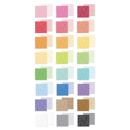 Doodlebug Design - Papirblok 6x8 - Floral-Graph Rainbow