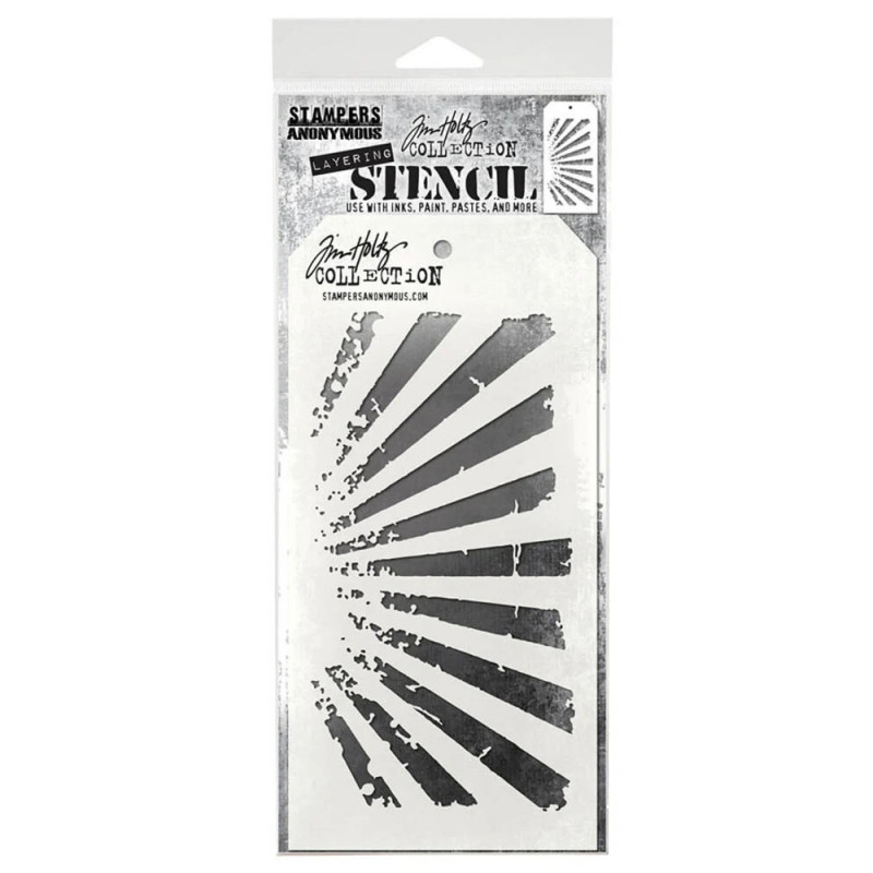 Stampers Anonymous - Tim Holtz - Layered Stencil - Rays