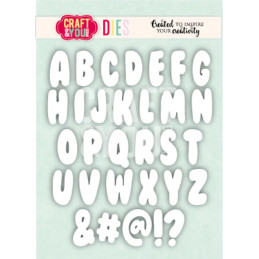 Craft & You - Bubble Alphabet - CW409