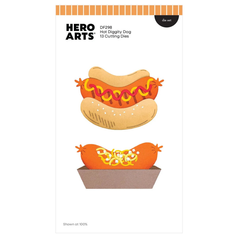 Hero Arts - Coney Club - Hot Diggity Dog - DF298