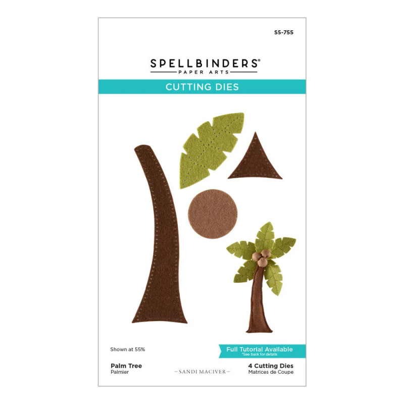 Spellbinders - 3D Felt Décor Summer - Palm Tree - S5-755