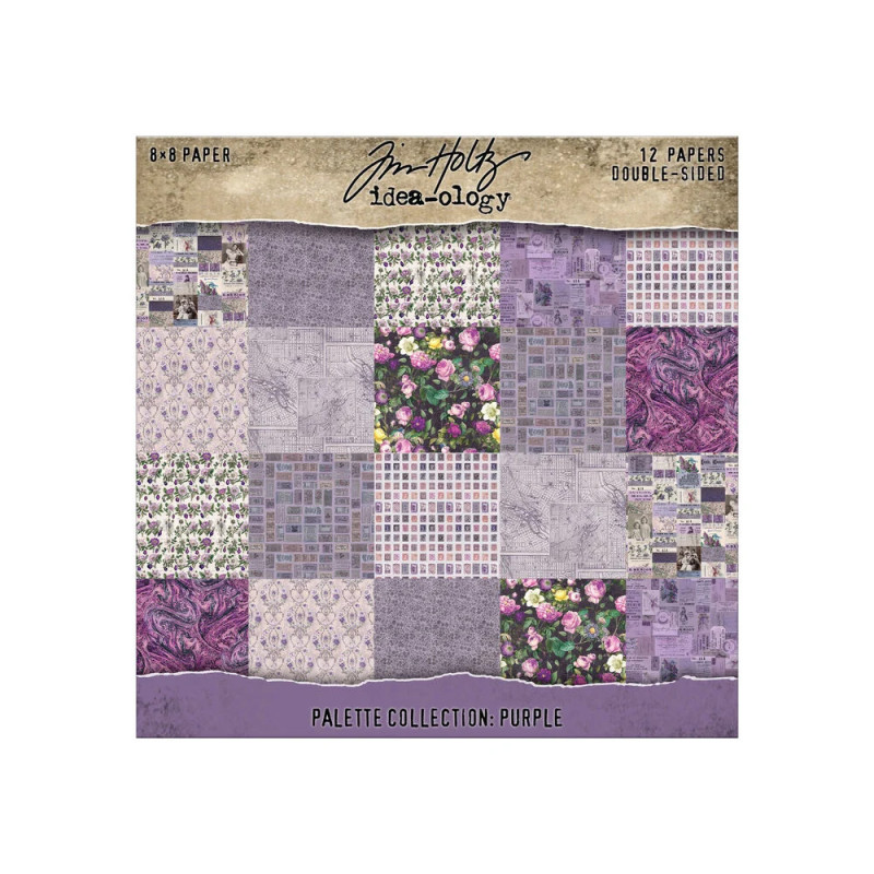 Idea-Ology - Tim Holtz - Palette Collection 8x8 - Purple - TH94478
