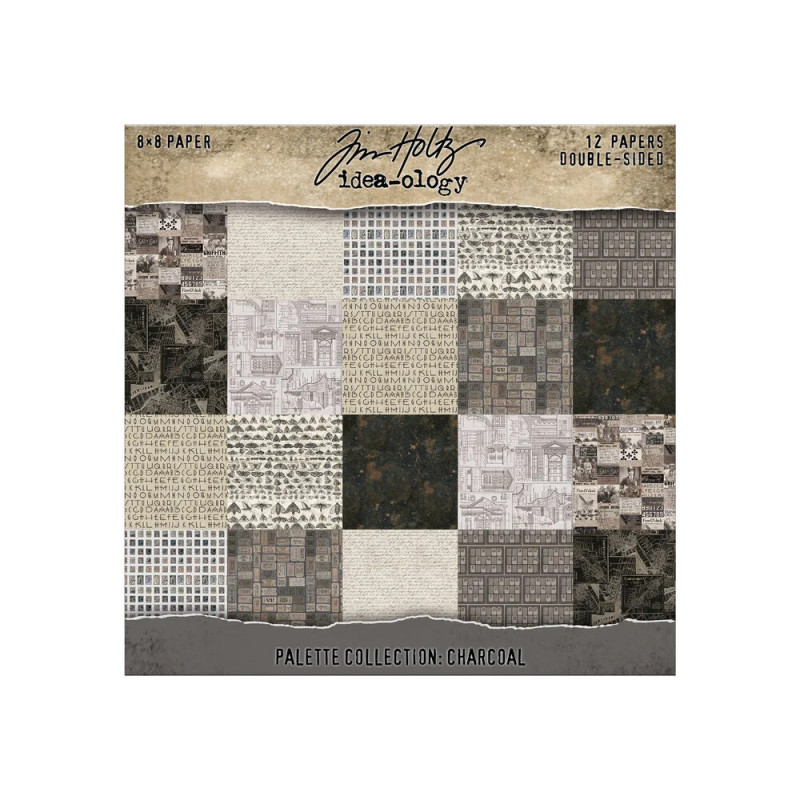 Idea-Ology - Tim Holtz - Palette Collection 8x8 - Charcoal - TH94479