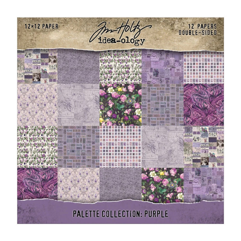 Idea-Ology - Tim Holtz - Palette Collection 12x12 - Purple - TH94464