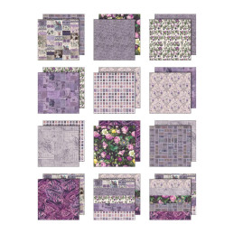 Idea-Ology - Tim Holtz - Palette Collection 12x12 - Purple - TH94464