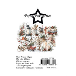Paper Favourites - Die Cuts - Cozy Winter - PFD061