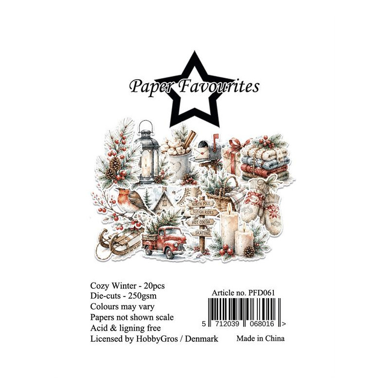 Paper Favourites - Die Cuts - Cozy Winter - PFD061