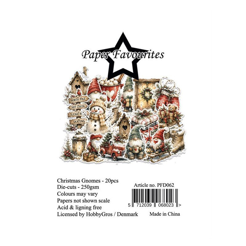 Paper Favourites - Die Cuts - Christmas Gnomes - PFD062