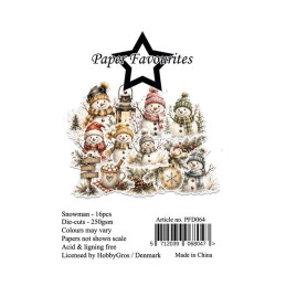 Paper Favourites - Die Cuts - Snowman - PFD064