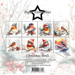 Paper Favourites - Papirpakke 15x15 - Christmas Birds - PF588