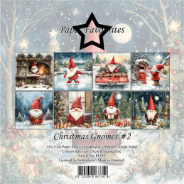 Paper Favourites - Papirpakke 15x15 - Christmas Gnomes 2 - PF589