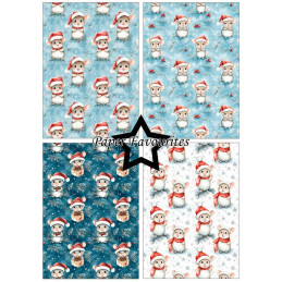 Paper Favourites - Papirpakke A5 - Christmas Mouse - PFA229