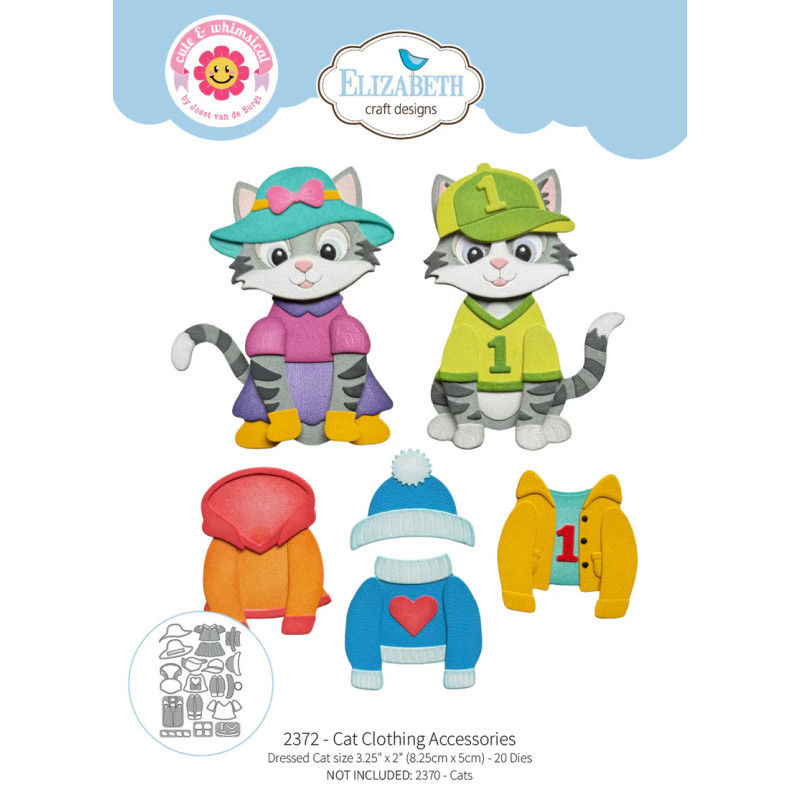 Elizabeth Craft Designs - Cute & Whimsical - Cat Clothing Accessories