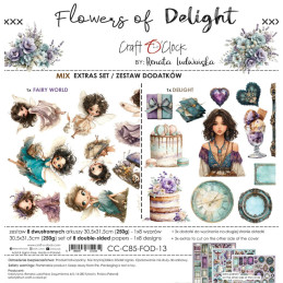 Craft O'Clock - Extras Set - Flowers Of Delight - Mix - CC-C85-FOD-13