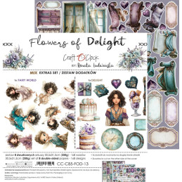 Craft O'Clock - Extras Set - Flowers Of Delight - Mix - CC-C85-FOD-13