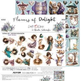 Craft O'Clock - Extras Set - Flowers Of Delight - Mix - CC-C85-FOD-13