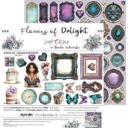 Craft O'Clock - Extras Set - Flowers Of Delight - Mix - CC-C85-FOD-13