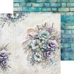 Craft O'Clock - Papirpakke 15x15 - Flowers Of Delight - CC-C85-FOD-10