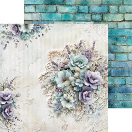 Craft O'Clock - Papirpakke 20x20 - Flowers Of Delight - Mix - CC-C85-FOD-09