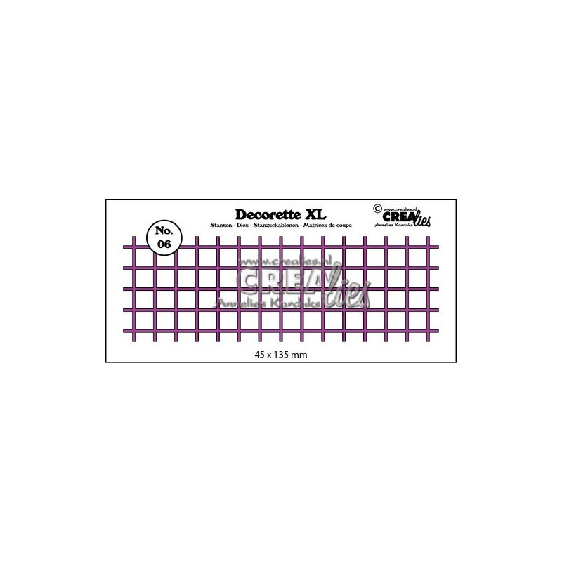 CREAlies - Decorette XL No. 06 - Squares Straight - CLDRXL06
