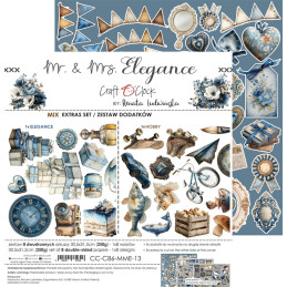 Craft O'Clock - Extras Set - Mr. & Mrs. Elegance - Mix - CC-C86-MME-13