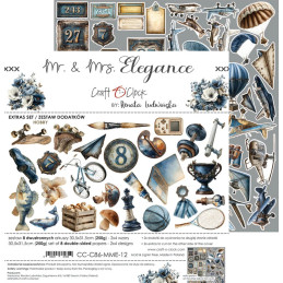 Craft O'Clock - Extras Set - Mr. & Mrs. Elegance - Mix - CC-C86-MME-13
