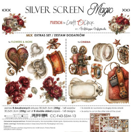 Craft O'Clock - Extras Set - Silver Screen Magic - Mix - CC-F43-SSM-13