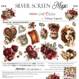 Craft O'Clock - Extras Set - Silver Screen Magic - Mix - CC-F43-SSM-13