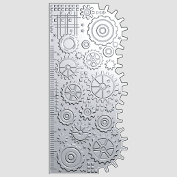 Design5 - Embossingfolder m. Die - Tandhjul - D500005EF