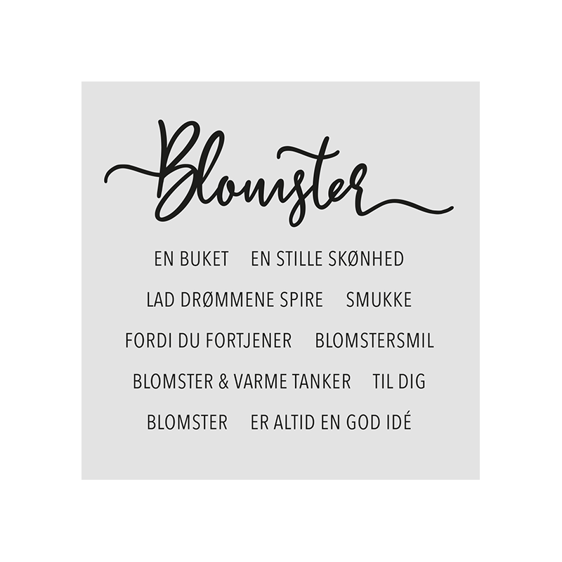 Design5 - Stempel - Blomster Tekster - D500248C