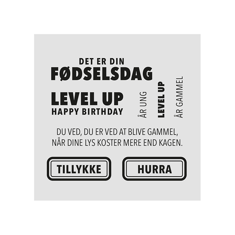 Design5 - Stempel - Det Er Din Fødselsdag - D500249C