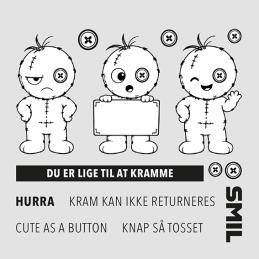 Design5 - Stempel - Knap Så Tosset - D500254C