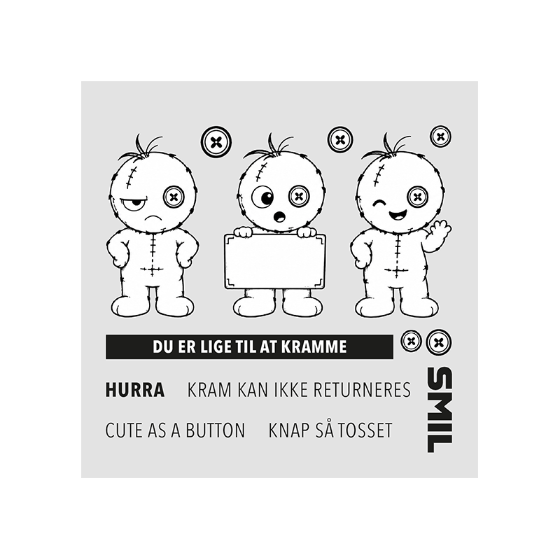Design5 - Stempel - Knap Så Tosset - D500254C