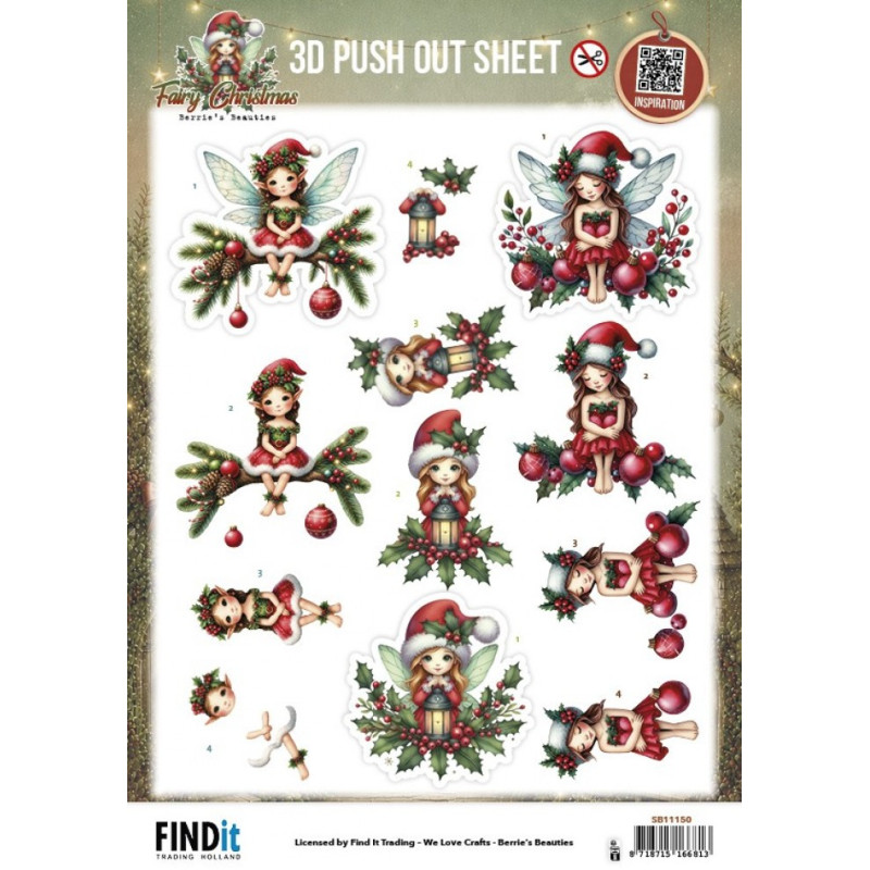 Pushout - Berries Beauties - Fairy Christmas - Christmas Fairy - SB11150
