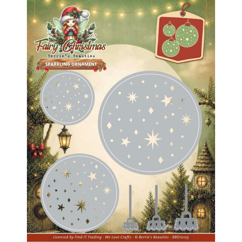 Berries Beauties - Fairy Christmas - Sparkling Ornaments - BBD10125