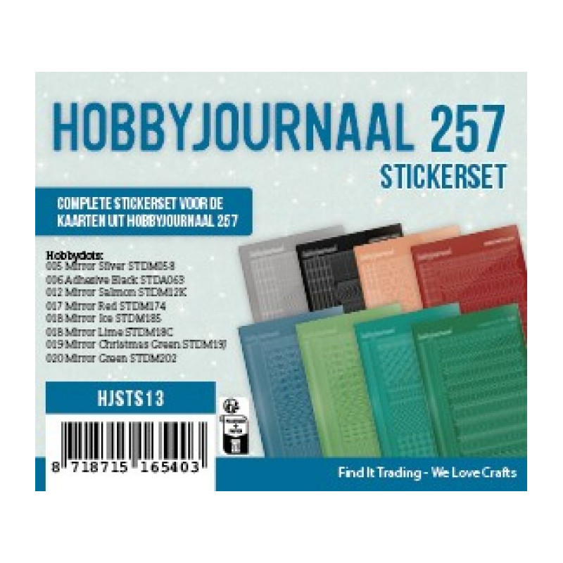 Hobbyjournaal Stickerset 257