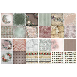 TEXT(ures) - Paper Pad 8x8 - Winter In Bloom - TEXPP0005