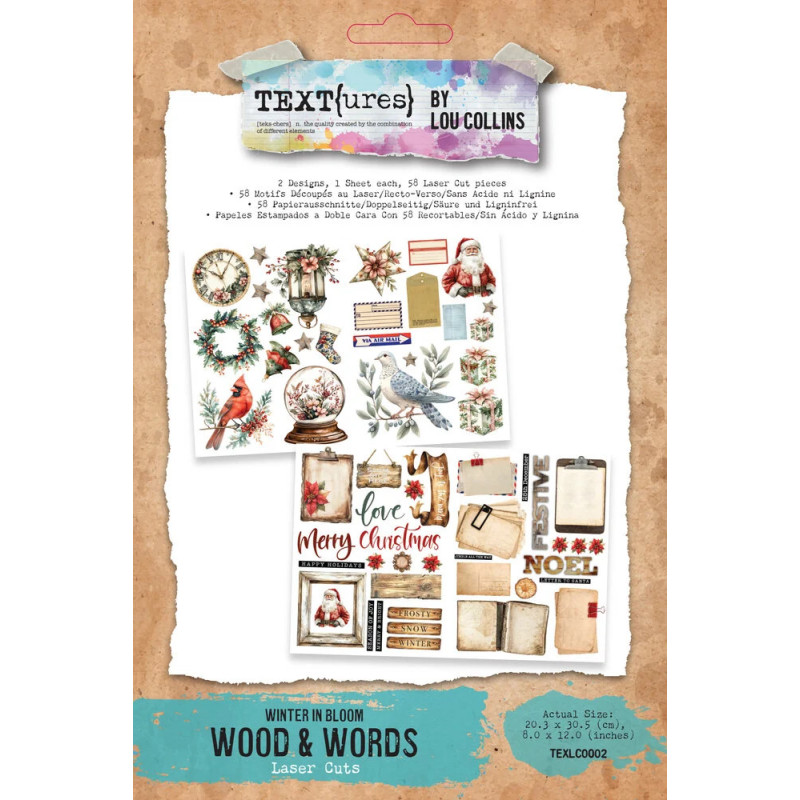 TEXT(ures) - Laser Cuts - Winter In Bloom - Wood & Words - TEXLC0003