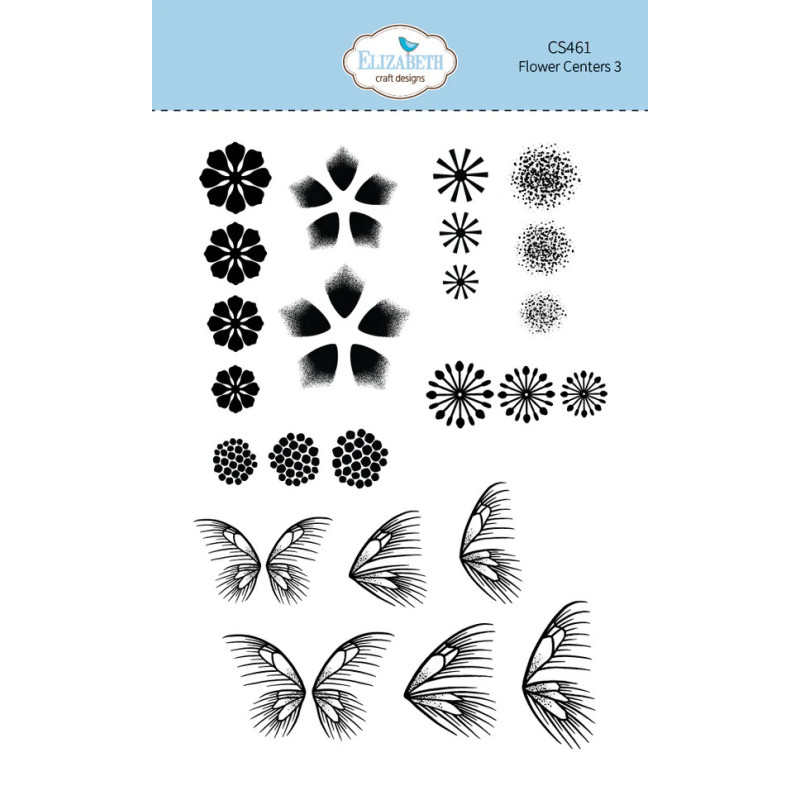 Elizabeth Craft Designs - Stamps - Paper Flowers - Flower Centers 3
