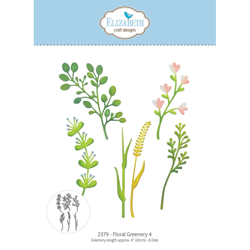 Elizabeth Craft Designs - Paper Flowers - Floral Greenery 4