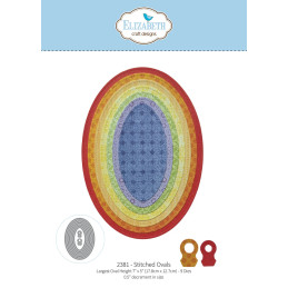 Elizabeth Craft Designs - Paper Flowers - Stitched Ovals