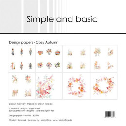 Simple And Basic - Papirpakke 30.5x30.5 - Cozy Autumn - SBP771