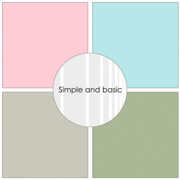 Simple And Basic - Papirpakke 30.5x30.5 - Cozy Watercolour Christmas - SBP772