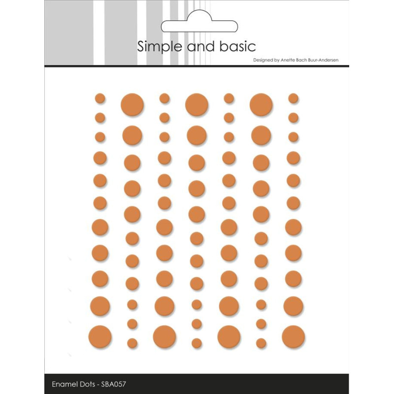 Simple And Basic - Matte Enamel Dots - Mandarine