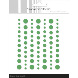 Simple And Basic - Matte Enamel Dots - Grass