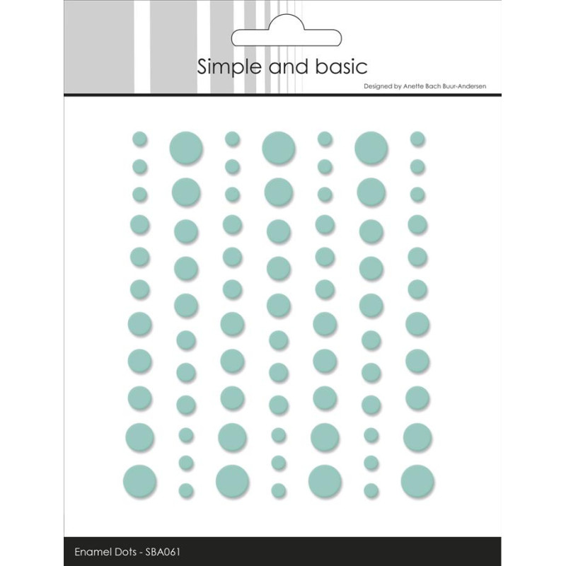 Simple And Basic - Matte Enamel Dots - Mint